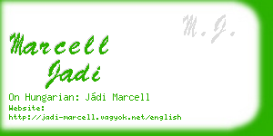 marcell jadi business card